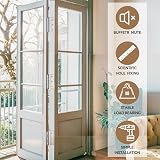 Bwintech 3 Pairs 75 x 50 x 2.0mm Satin Chrome Brushed Hinge Fire Door view 5