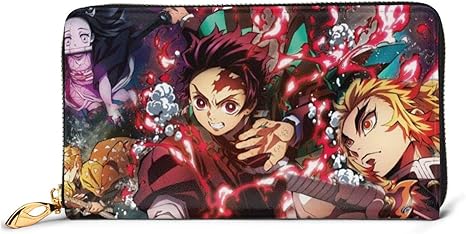 Amazon Co Jp 鬼滅の刃 無限列車編 財布 アニメ キャラクター 美少女 かわいい 本革 長財布 シンプル 小銭入れ ジッパー おしゃれ 多機能 大容量 収納 現金 カード カードケース コインケース 仕分け 男女兼用 人気 誕生日プレゼント グッズ ホーム キッチン