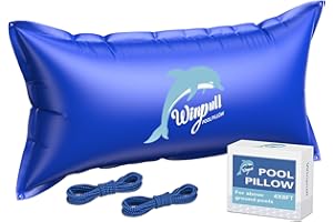 Winpull Pool Pillow 4' X 8' Double Sealed Pool Pillows for Above Ground Pools Cover Winterizing, Ultra Thick & Cold-Resistant Premium PVC Pool Air Pillow for Winter, Rope Included