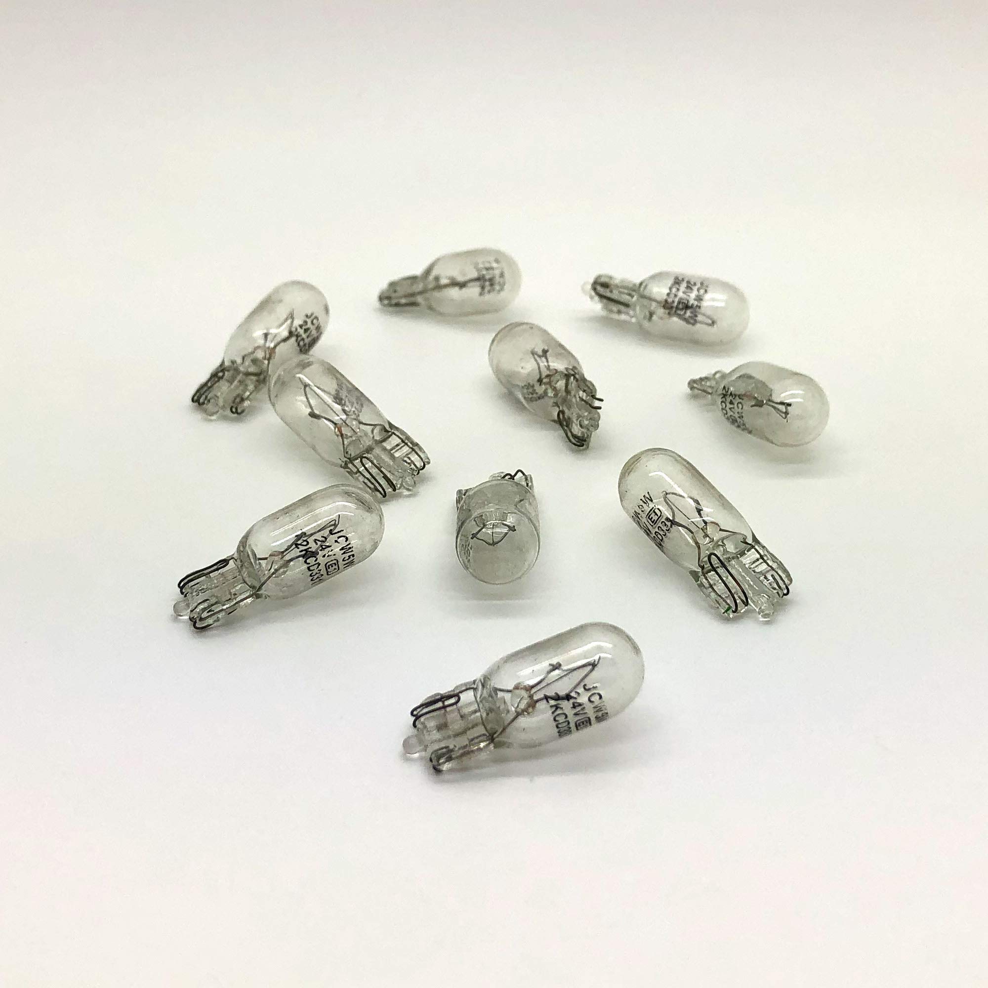 10 x 507 W5W Push Fit Side Tail Interior Number Plate Truck Lorry Bulb 24v 5w