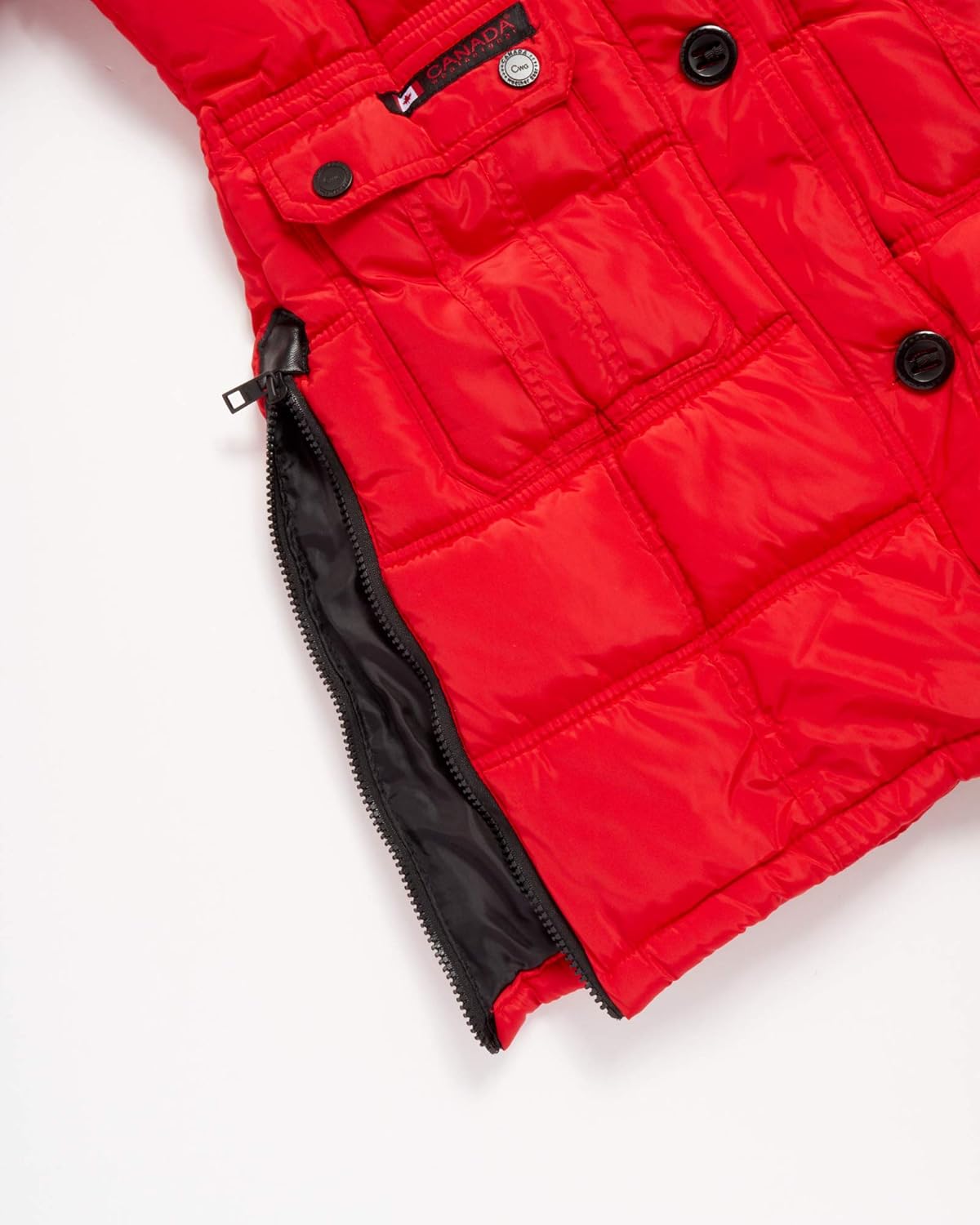 CANADA WEATHER GEAR Girls' Winter Coat - Long Puffer Bubble Jacket with Natural Fur Trimmed Hood: Clothing