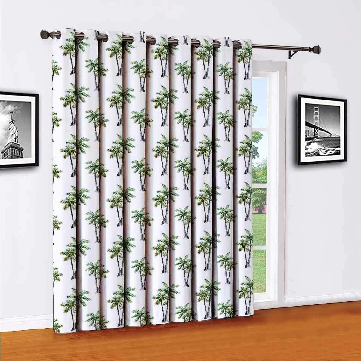 Palm Tree Room partition curtain wall partition,Botanical Watercolor