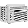 �鶹�� Basics 5000-BTU Small Window Air Conditioner, Up to 150 Sqf, Window AC Units with Cool and Fan Functions, Washable Fil