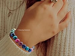 Multi Cat's Eye Bracelet for Women Men's Gifts