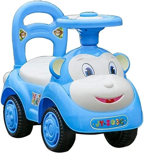 Amazon Co Jp ツイストカースイングカー 音楽付き子供用ベビースクーター 歩行器 四輪車 1 3歳の赤ちゃんおもちゃの車 Blue ホーム キッチン