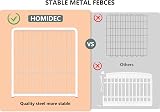 HOMIDEC 8-Panel Dog Pen with Door 60cm High Internal/Outdoor Playpen White view 4