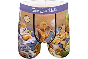 Good Luck Undies Men's Marijuana Boxer Brief Underwear