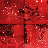 Jsdoin Fairy Lights 50 LED Copper Wire 5m Battery Operated Red 2 Pack view 7