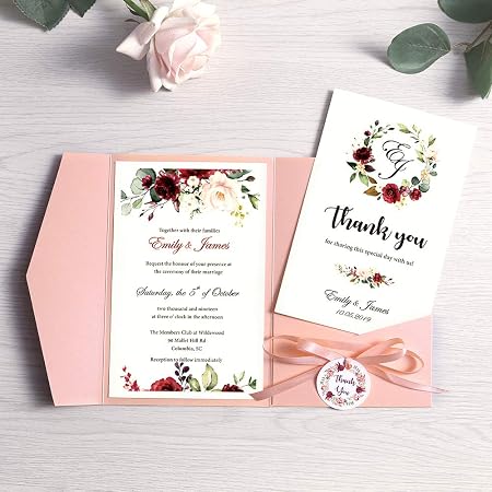 Dream Planner Inviti Di Nozze Per Addio Al Nubilato Cene Feste Con Nastro E Etichette Dh0001 Rosa 1pc