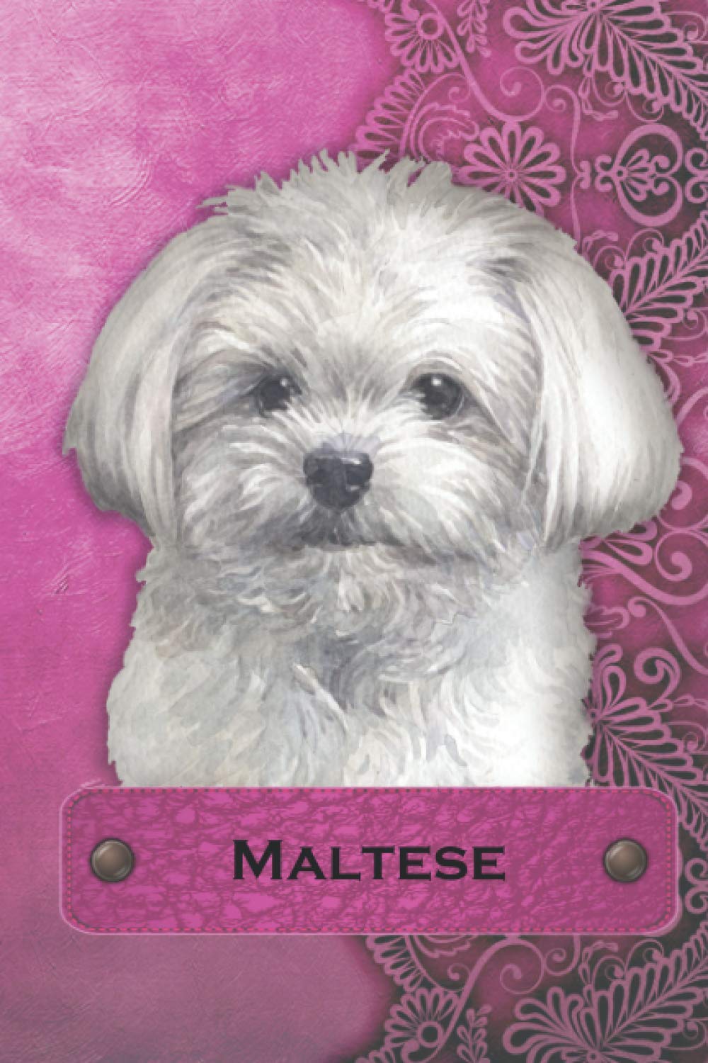 Maltese Notebook: 120 page 6v9 Maltese Notebook Diary Journal