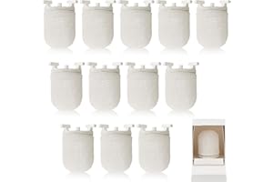 Sunnychicc 12 Pcs Gas Lamp Mantles Preformed Gaslight Pre Formed Gas Light Mantel for Outdoor Indoor Lantern Mantles, White