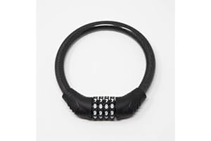 Urban August Refrigerator Lock for Kids & Adults, 4-Digit Code Fridge Lock for French-Door Refrigerators, & Versatile Cabinet Lock (Small, Black 2 Pack)