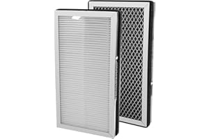 YUNZZ Replacement Parts Ture Hepa Filter and Activated Carbon Filter Compatible with Medify MA-15 Series Air Purifier, Pre-Filters 2-Pack