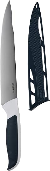 Zyliss Comfort Carving Knife 18.5cm Japanese Stainless Steel Black/White view 1