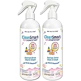 CleanSmart Toy Disinfectant, Hypochlorous Acid Spray, 16 oz (2 pack) | Kills 99.9% of Viruses, Bacteria and Germs on toys, pacifiers, teethers, sippy cups, bath toys, approved for day care centers