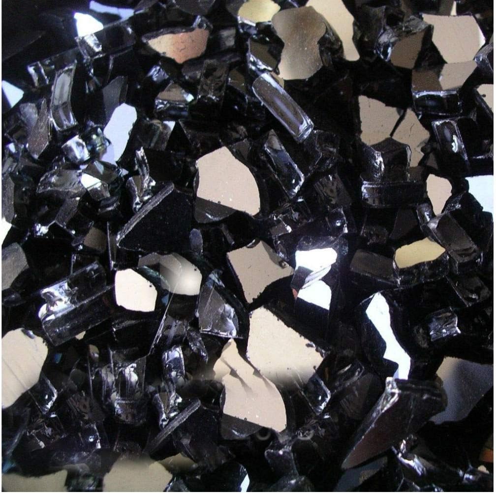 Amazon Com 10 Lbs 1 4 Black Reflective Fireglass Fireplace Glass