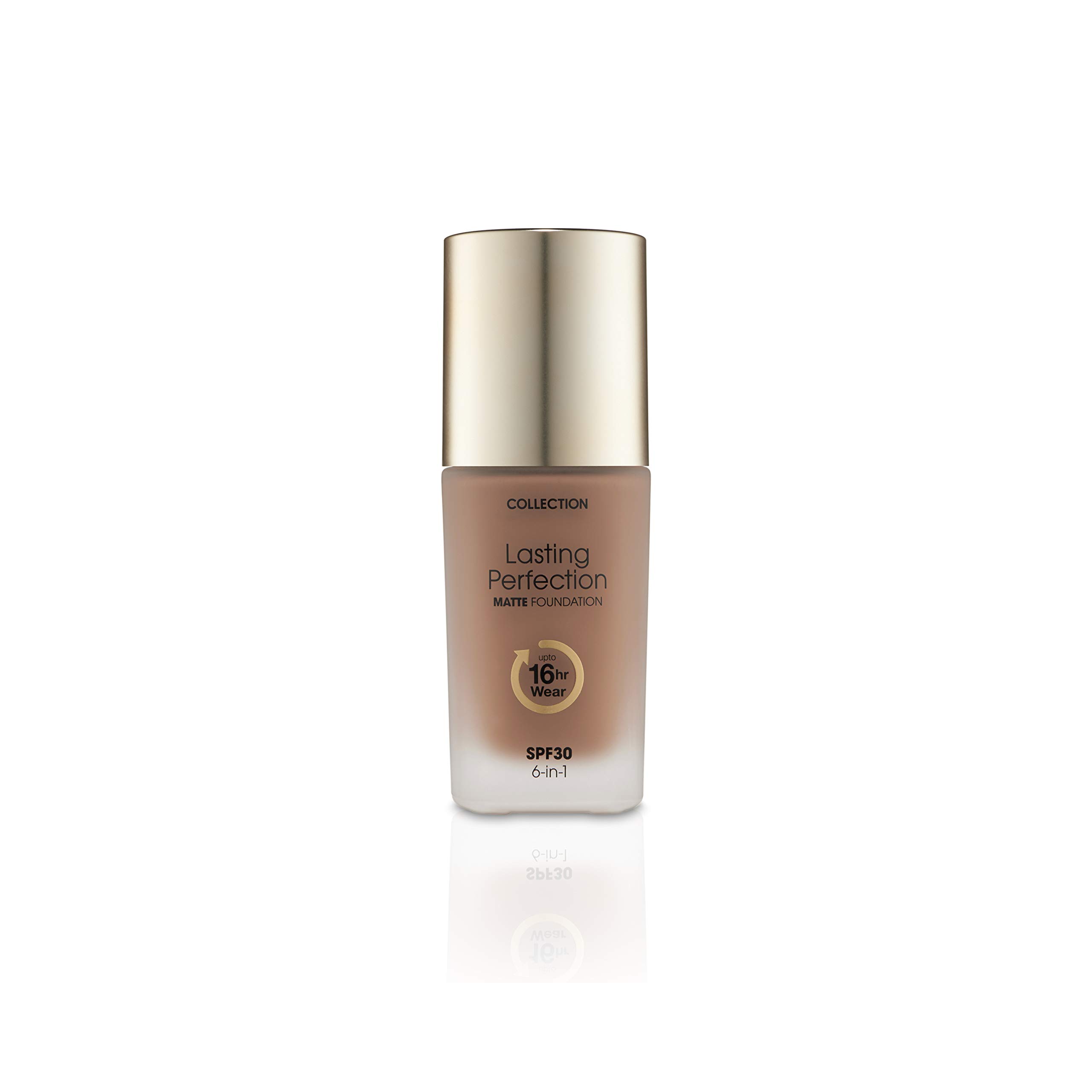 Collection Cosmetics Lasting Perfection Matte Foundation, Full Coverage, 27ml, Dark Mocha