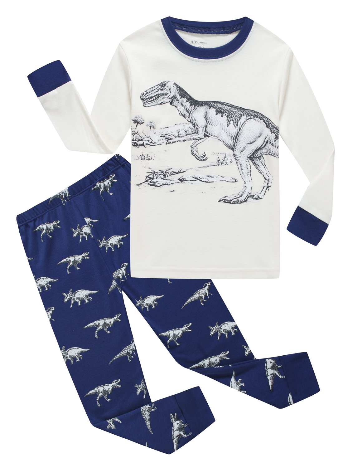 IF Pajamas Dinosaur Baby Boys\' 2 Piece Pj Sets Sleepwears Pants Pjs 100% Cotton Size 6-12 Months