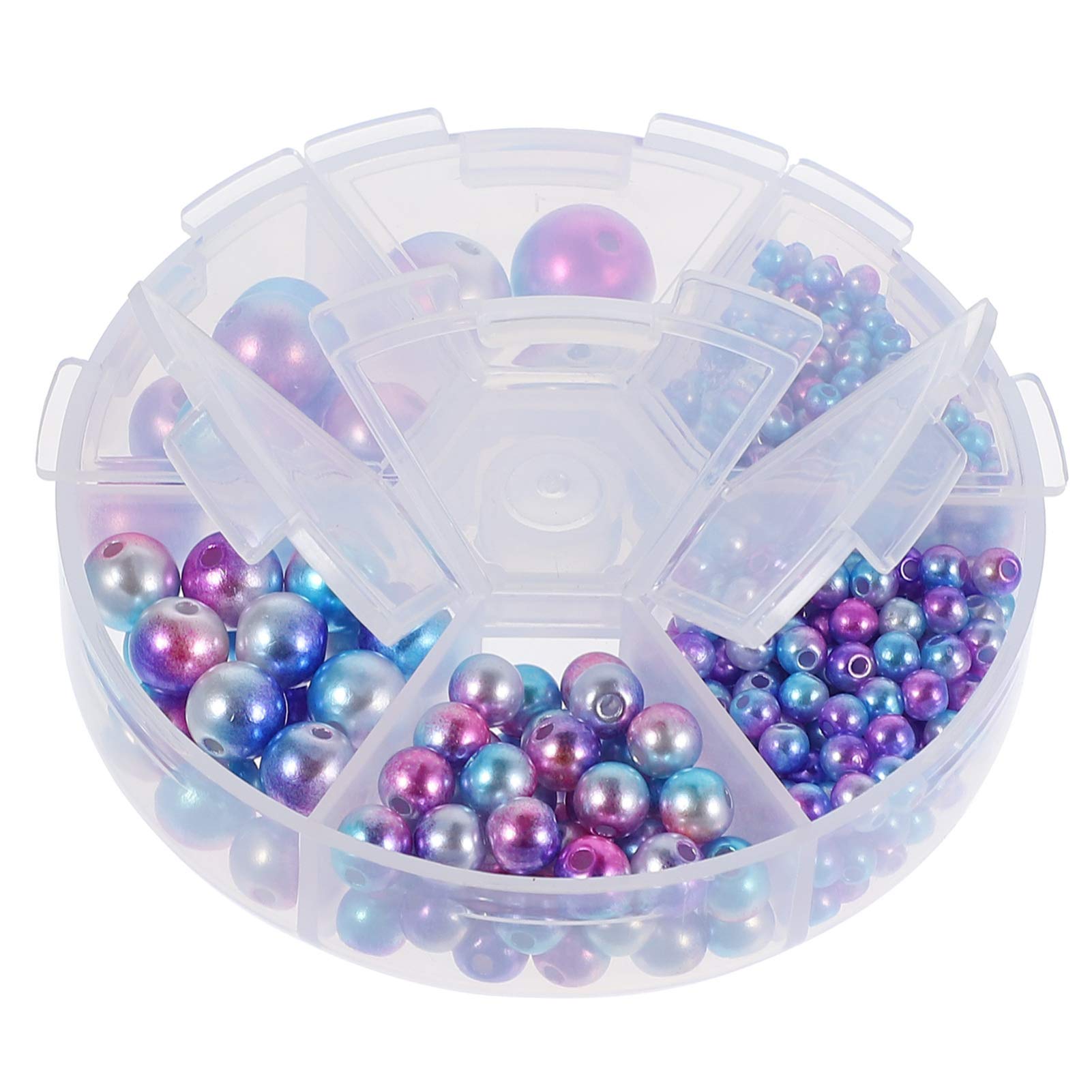 Amosfun Imitation Pearls Round Pearls Beads Loose Spacer Beads Vase Filler DIY Crafts Jewelry Making Bracelet Wedding Party Home Decoration 564pcs Style 2