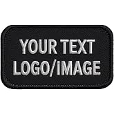 Custom Embroidered Patches, Text &amp; Logo Patches, Custom Patches Design Your Own, Personalized Name Patches, Personalized Photo Patches, Custom Any Shape Iron On Sew On Hook and Loop Patch
