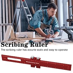 Violetfox Woodworking Ruler, 3Pcs Precision Pocket