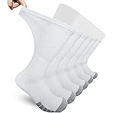 Diabetic Extra Width Crew Socks Non Binding Bariatric Sock for Women Men Swollen Feet Large Size Diabetics 3 Pairs
