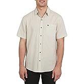 Quiksilver Men's Regular Fit Premium Cotton Woven Short Sleeve Button Up Casual Shirt