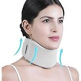 Artelse Ice Silk Neck Brace - Soft, Breathable Cervical Collar for Pain Relief & Posture Correction - Washabel Anti-Snoring Support for Comfortable Sleep - Ideal for Office Workers