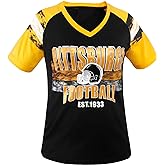 Geneisteck Womens Football Fans V Neck City Raglan T-Shirts
