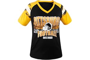 Geneisteck Womens Football Fans V Neck City Raglan T-Shirts
