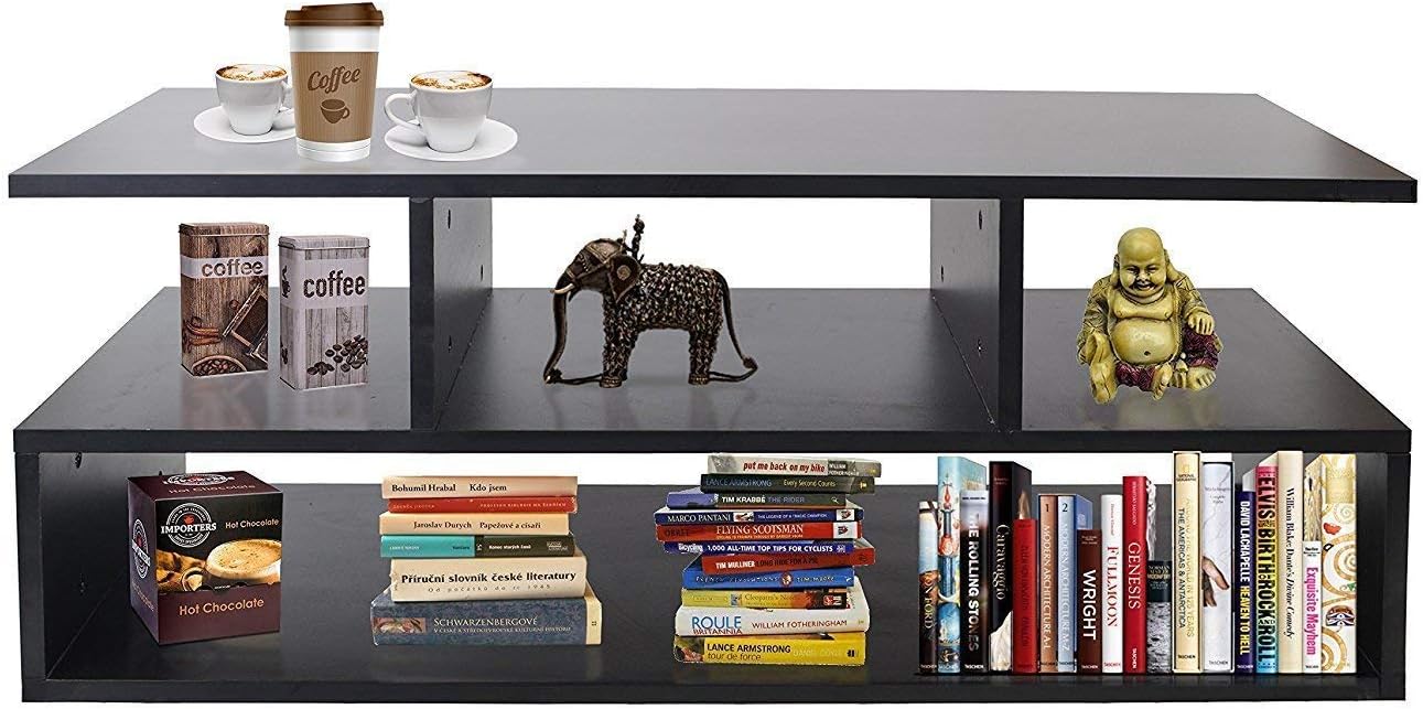 Klaxon Keelan Engineered Wood Coffee Table/Centre Table, Tea Table (Walnut)