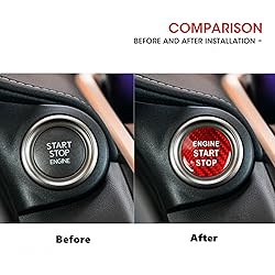 Engine Push Start Stop Button Cover Car Accessories
