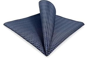 S&W SHLAX&WING Pocket Squares for Men Patterned Blue White Yellow Red for Wedding Business