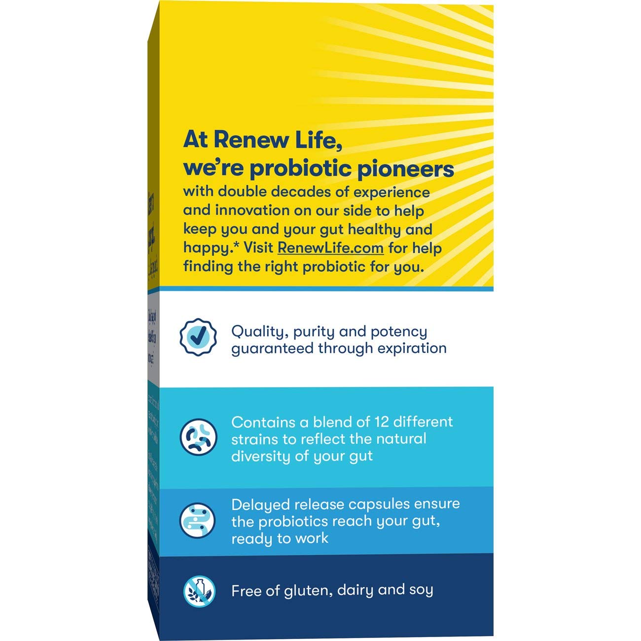 Amazon.com: Renew Life Renew Life Pro-Care Flora 30b Probiotic, 30 Billion Cfu, 30 Vegetarian Capsules, 30 Count: Health & Personal Care