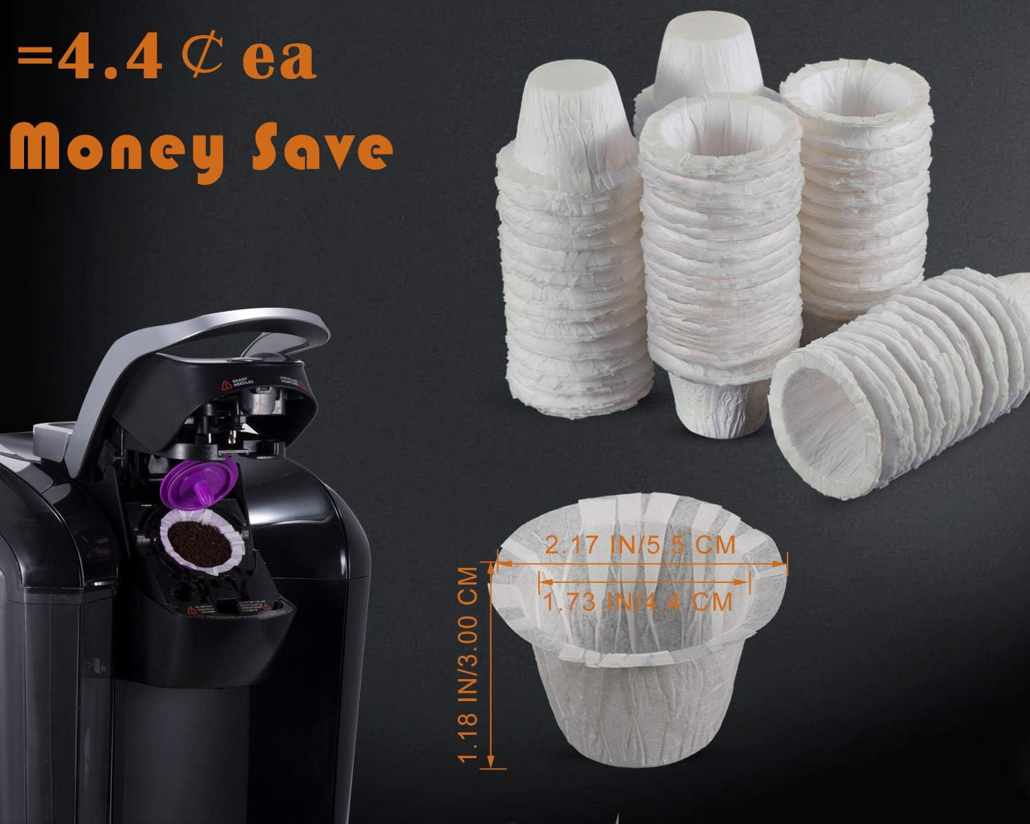 Disposable Coffee Filters 360 Counts Coffee Filter Paper for Keurig Brewers Single Serve 1.0 and 2.0 Use with All Brands K Cup Filter (1): Home Improvement