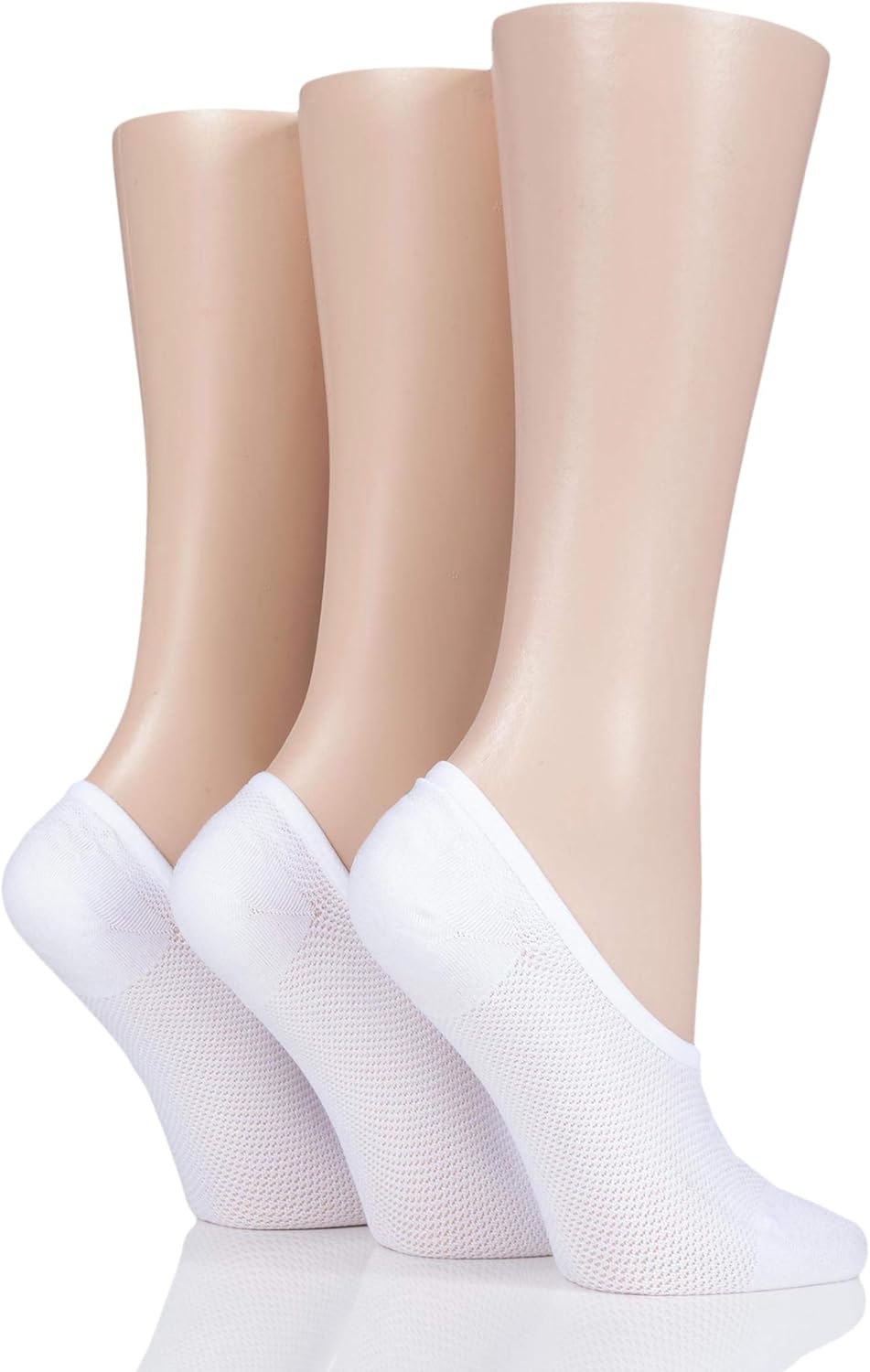 Pringle Women Nylon Shoe Liner Socks Pack of 3 White 48 Amazon.co.uk Clothing