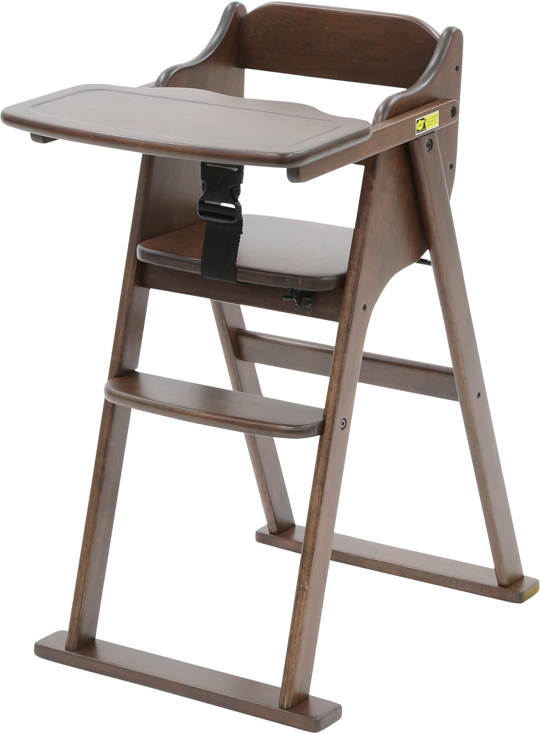 yamatoya たためる ベビーハイチェア ダークブラウン商品画像