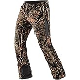 CQR Men’s Softshell Snow Ski Hiking Pants, Water Resistant Insulated Winter Thermal, Tactical Outdoor Pants for Cold Weather