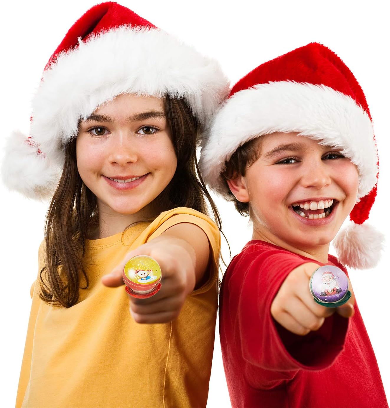 40 Pieces Christmas Game Bouncy Balls Spoon Game Set Spoon Relay Race Toy Fun Egg Bouncy Ball Game for Christmas Party Classroom Activities Party Supplies: Toys & Games
