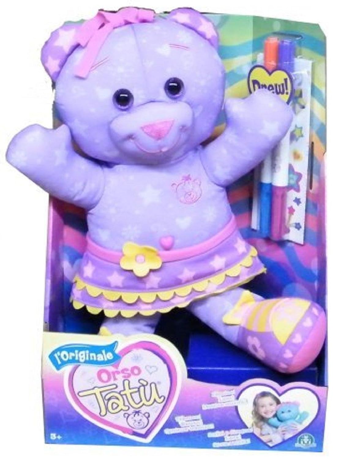 PELUCHE DOODLE BEAR ORSO TATU GIOCHI PREZIOSI GPZ COLORE VIOLA Amazon Giochi e giocattoli