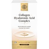 Solgar Collagen Hyaluronic Acid Complex, 30 Tablets - Hydrolyzed Type 2 | Helps with Fine Lines &amp; Wrinkles, Boosts Skin Collagen &amp; Elasticity, Gluten &amp; Dairy Free - 30 Servings