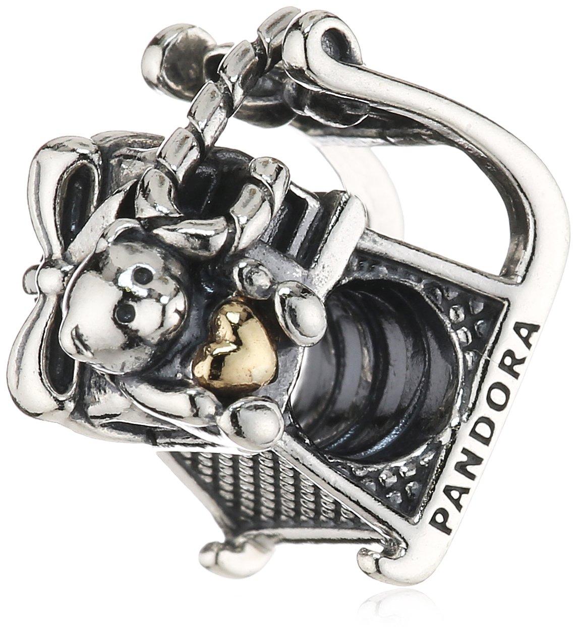 Pandora - 791207 Women's Charm Silver 925/1000, Enamel, Onyx
