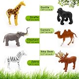 Fun Gift 12 pcs Jungle Zoo Animal Figures Educational Playset Lion Tiger Giraffe view 3