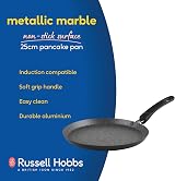 Russell Hobbs Metallic Marble Pancake Pan 25cm Induction Non-Stick view 2