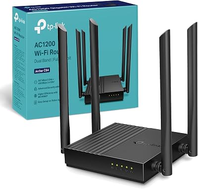 TP-Link Archer C64 MU-MIMO Dual-Band Wireless Router Gigabit Ethernet AC1200
