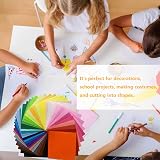 RENKE 50 Pcs Polyester Felt Sheets 15x15 cm DIY Craft Patches Colorful view 6