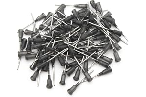 INFINITEADHERE Industrial Dispensing Needles with Luer Lock 16 Ga x 1 Inch, Blunt Tip, Screw Interface,Pack of 100