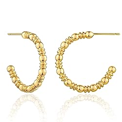 Dremmy Studios Gold Open Hoops Earrings 14K Gold