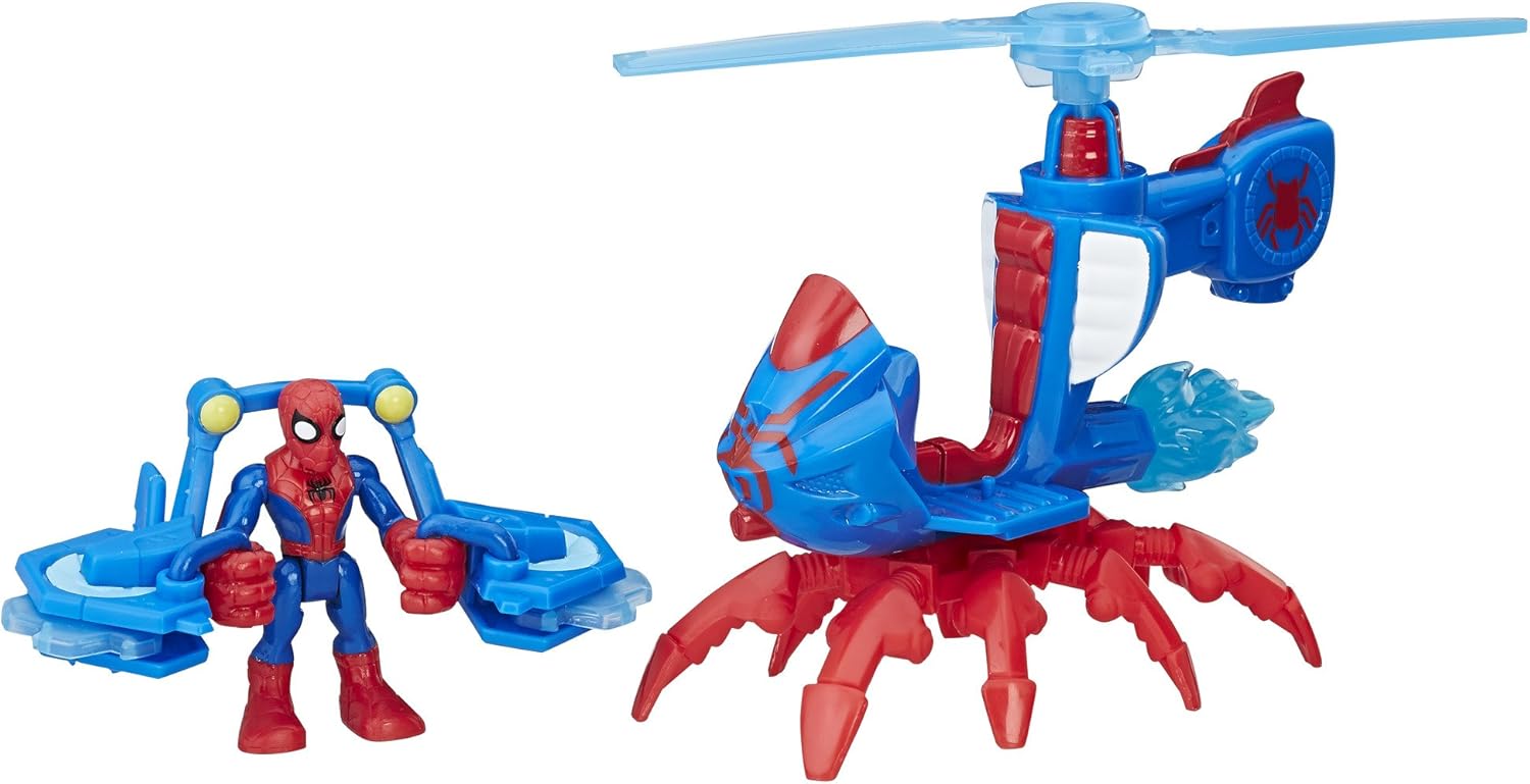 playskool spider man jetquarters