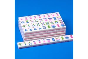 YANMEIYA Pink American Mahjong Set 166 Mahjong Tiles 1.2-inch American Mahjong Game Set